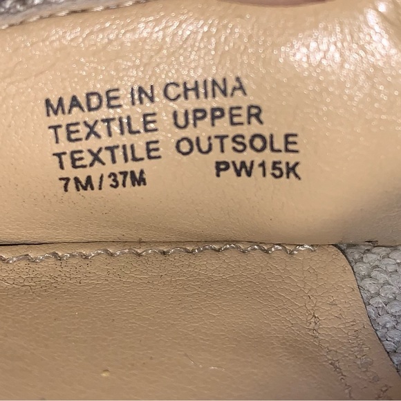 Sold Michael Kors Danita Top Zipped Linen Wedges S:7M - Picture 12 of 12